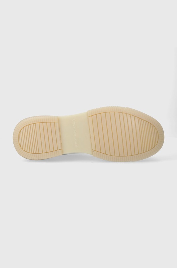 Calvin Klein Jeans bőr sportcipő CHUNKY CUP 2.0 LOW LTH LUM YM0YM00876 fehér