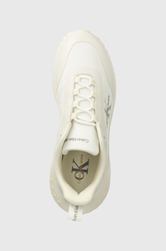 Calvin Klein Jeans sneakersy EVA RUNNER LOW LACE ML MIX biały YM0YM00968