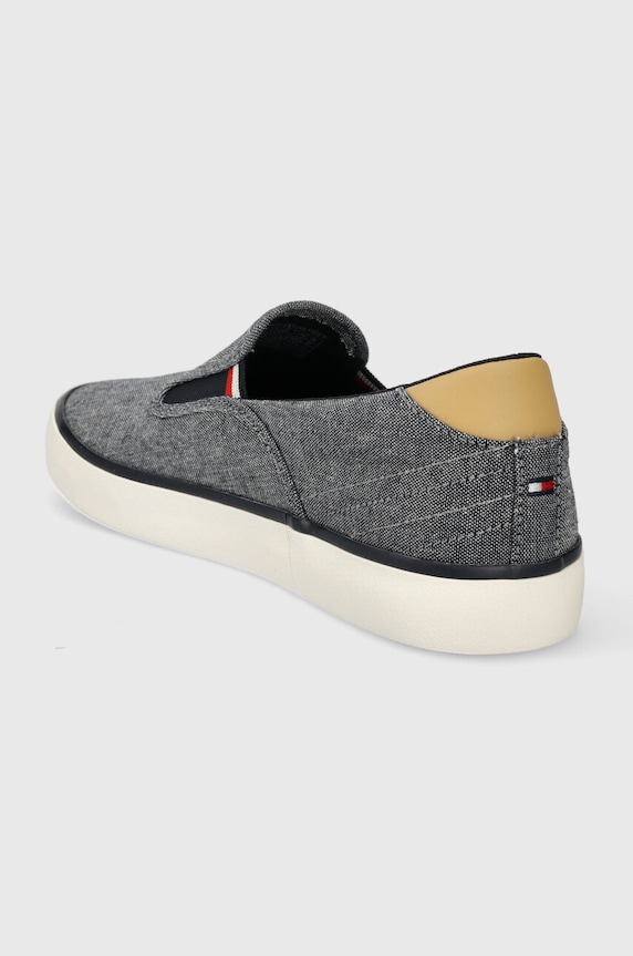Obuwie Tommy Hilfiger tenisówki TH HI VULC LOW SLIPON CHAMBRAY FM0FM04947 granatowy