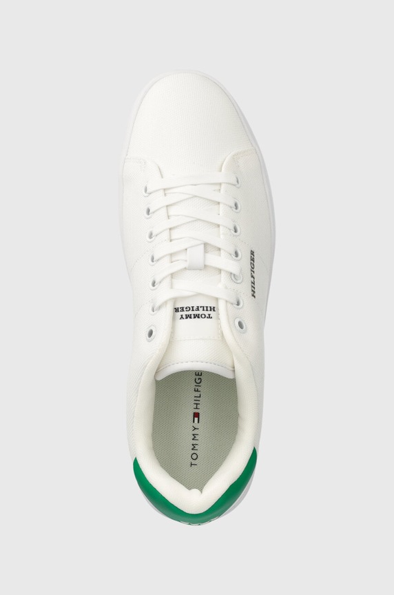 Маратонки Tommy Hilfiger COURT CUPSOLE PIQUE TEXTILE бял FM0FM04967