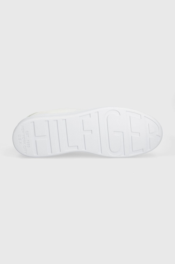 Маратонки Tommy Hilfiger COURT CUPSOLE PIQUE TEXTILE FM0FM04967 бял