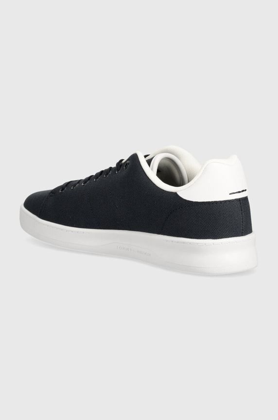 Obuwie Tommy Hilfiger sneakersy COURT CUPSOLE PIQUE TEXTILE FM0FM04967 granatowy