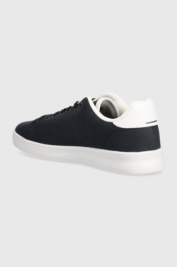 Obuwie Tommy Hilfiger sneakersy COURT CUPSOLE PIQUE TEXTILE FM0FM04967 granatowy
