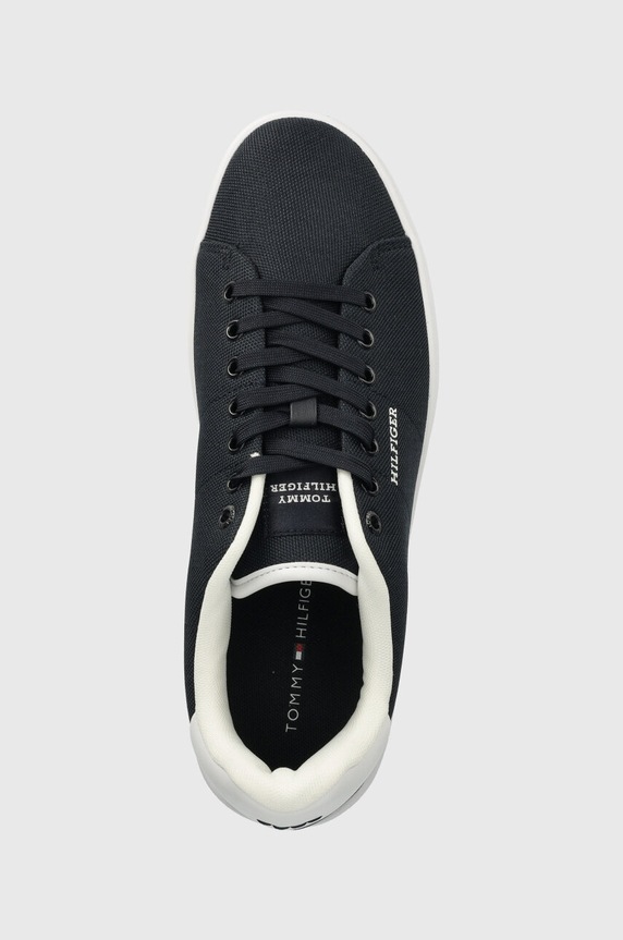 Tommy Hilfiger sneakersy COURT CUPSOLE PIQUE TEXTILE granatowy FM0FM04967