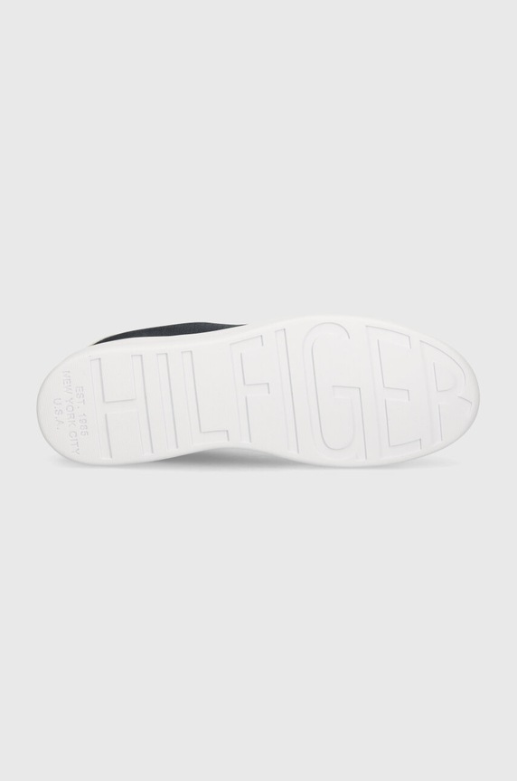 Tommy Hilfiger sneakersy COURT CUPSOLE PIQUE TEXTILE FM0FM04967 granatowy