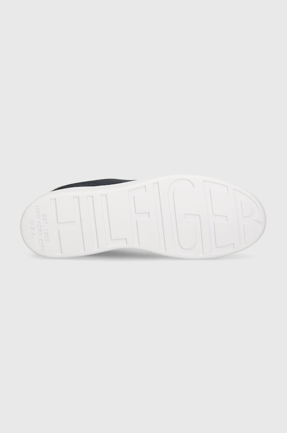 Tommy Hilfiger sneakersy COURT CUPSOLE PIQUE TEXTILE FM0FM04967 granatowy