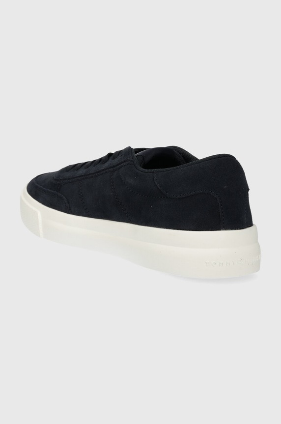 Obuwie Tommy Hilfiger sneakersy zamszowe TH CUPSET SUEDE FM0FM04977 granatowy