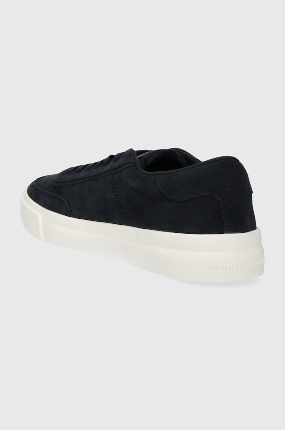 Obuwie Tommy Hilfiger sneakersy zamszowe TH CUPSET SUEDE FM0FM04977 granatowy