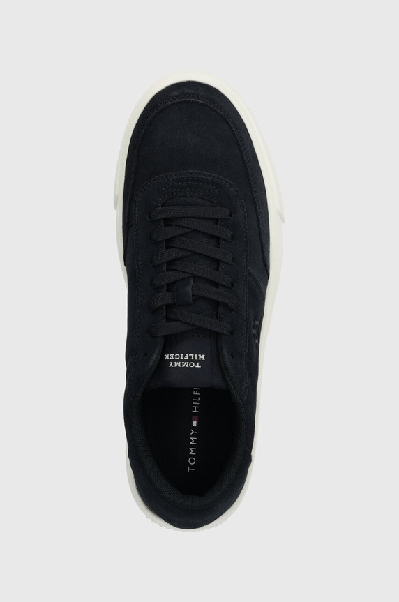 Tommy Hilfiger sneakersy zamszowe TH CUPSET SUEDE granatowy FM0FM04977