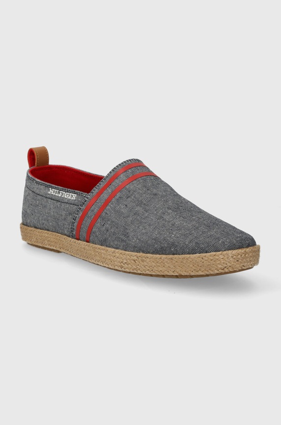 Espadrile Tommy Hilfiger ESPADRILLE C CHAMBRAY FM0FM04982 mornarsko plava SS24