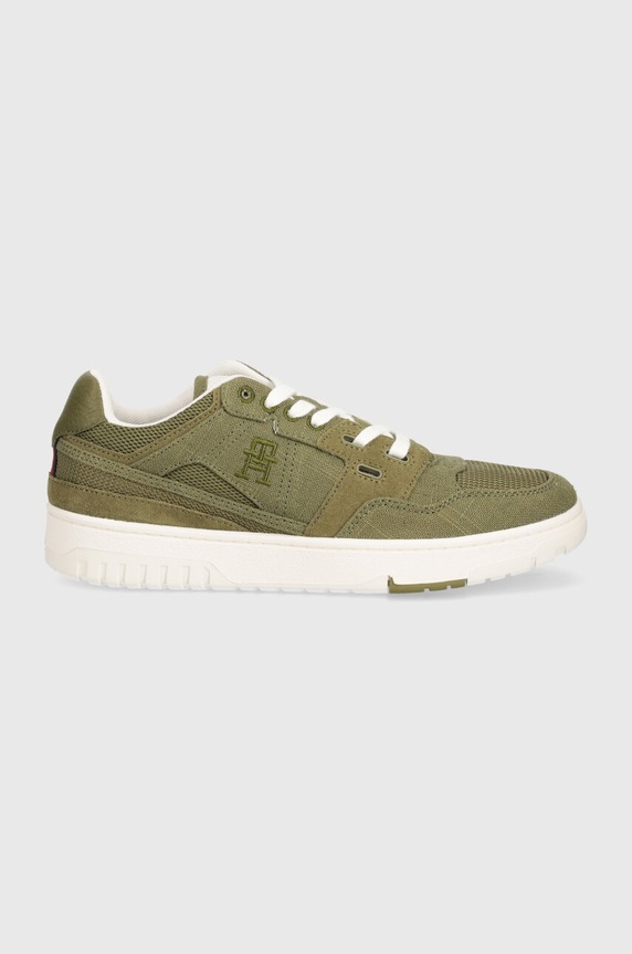 Tommy Hilfiger sneakersy TH BASKET STREET SUMMER FM0FM05074 zielony SS24