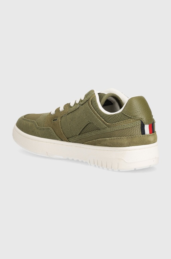 Obuwie Tommy Hilfiger sneakersy TH BASKET STREET SUMMER FM0FM05074 zielony