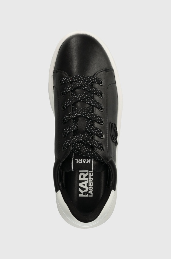 Karl Lagerfeld bőr sportcipő KAPRI KITE fekete KL54530.000