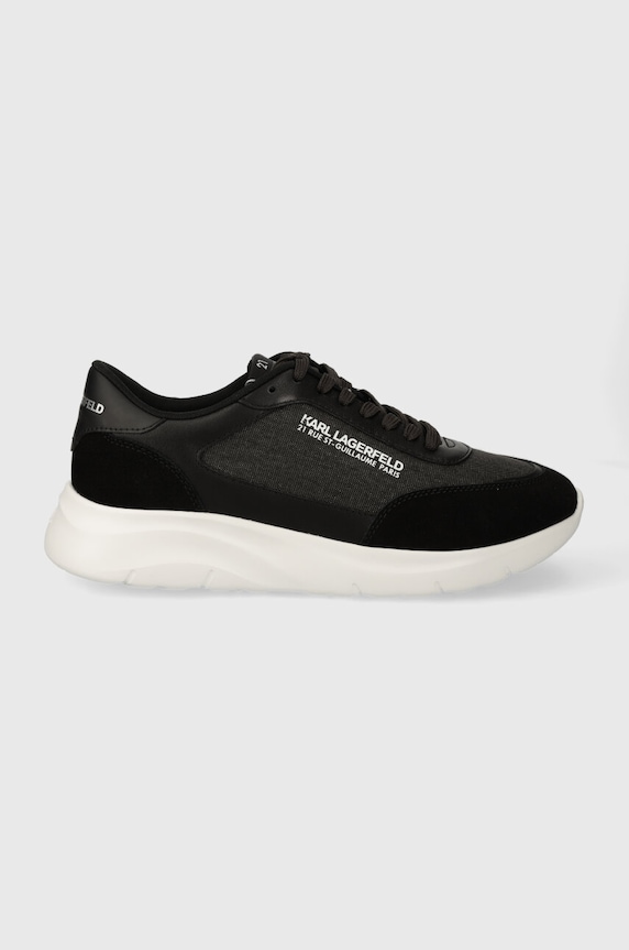 Sneakers Karl Lagerfeld SERGER υφασμάτινο μαύρο KL53619.700