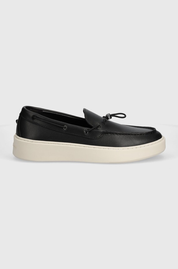 Karl Lagerfeld mokasyny skórzane FLINT II KL53314.000 czarny SS24