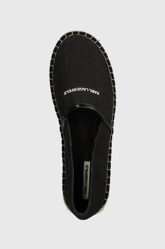 Karl Lagerfeld espadryle KAMINO czarny KL70104.DA0
