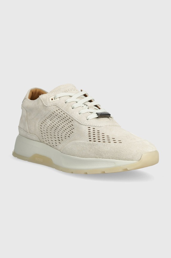 BOSS sneakersy zamszowe Zac 50511391.110 szary SS24