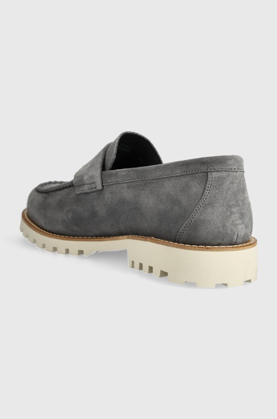 Cipők BOSS velúr mokaszin Tirian 50517143.035 szürke