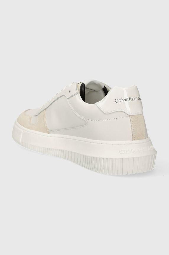 Obuwie Calvin Klein Jeans sneakersy skórzane CHUNKY CUPSOLE LTH NBS DC YM0YM00897 biały