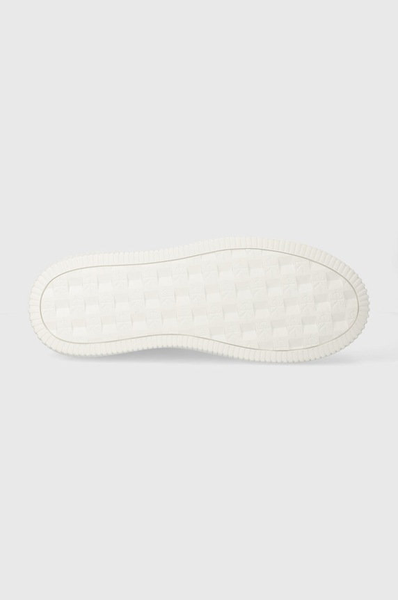 Calvin Klein Jeans sneakersy skórzane CHUNKY CUPSOLE LTH NBS DC YM0YM00897 biały