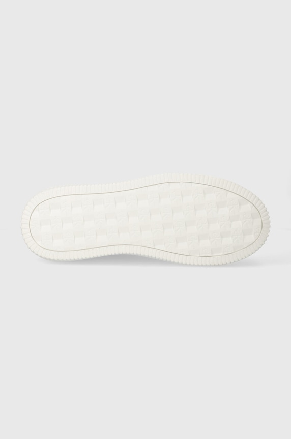 Calvin Klein Jeans sneakersy skórzane CHUNKY CUPSOLE LTH NBS DC YM0YM00897 biały