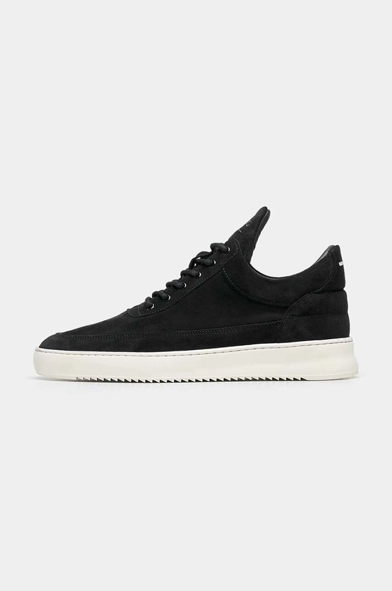 Semišové tenisky Filling Pieces Low Top Suede Organic Planet friendly černá 10122791861