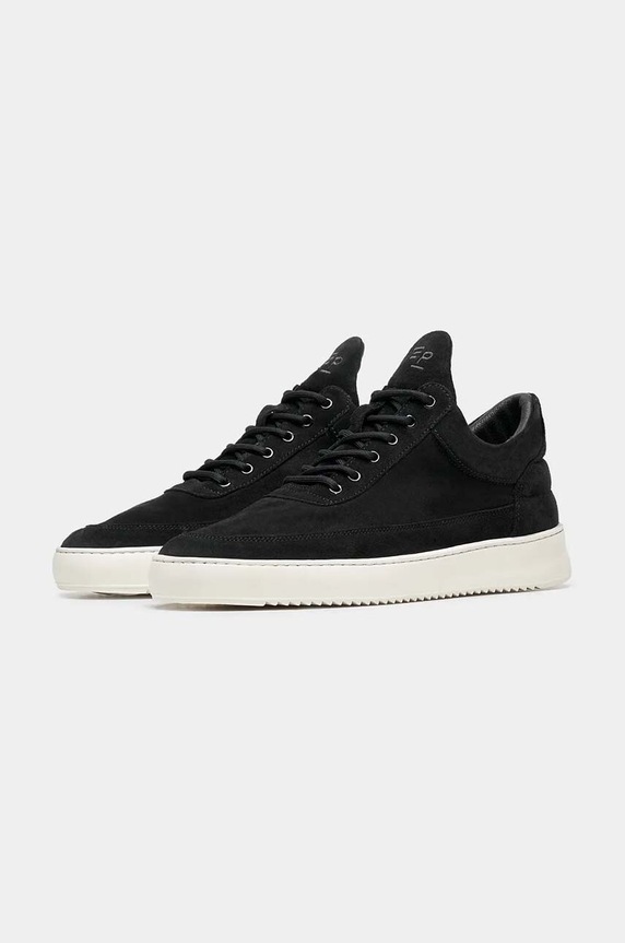 Semišové tenisky Filling Pieces Low Top Suede Organic 10122791861 černá SS24