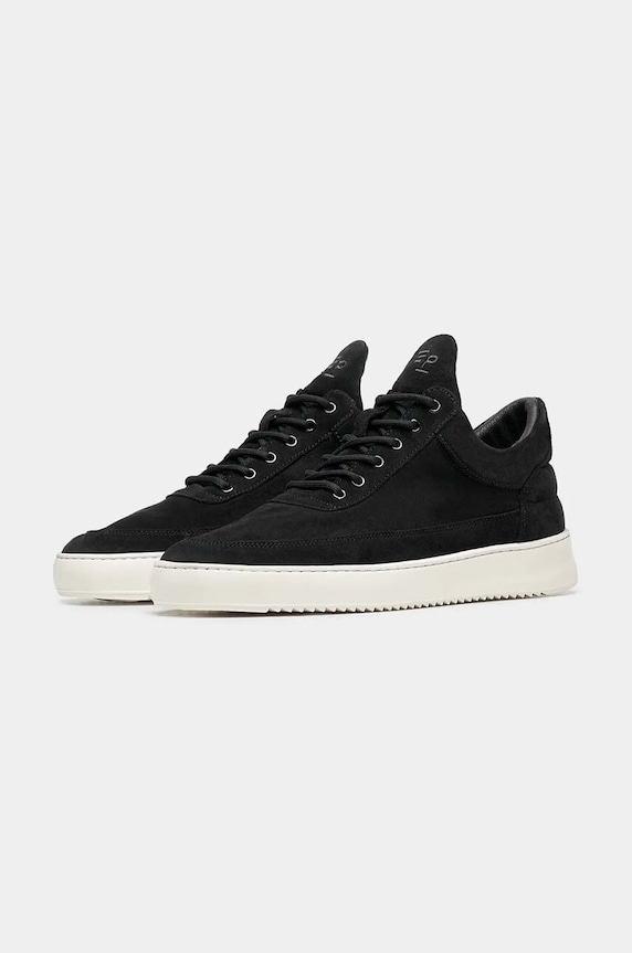 Semišové tenisky Filling Pieces Low Top Suede Organic 10122791861 černá SS24
