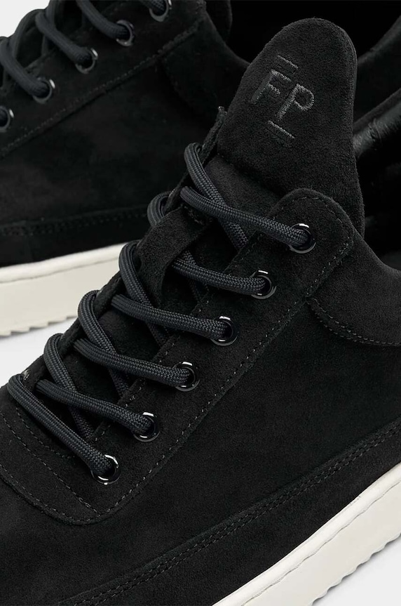 Semišové tenisky Filling Pieces Low Top Suede Organic 10122791861 černá