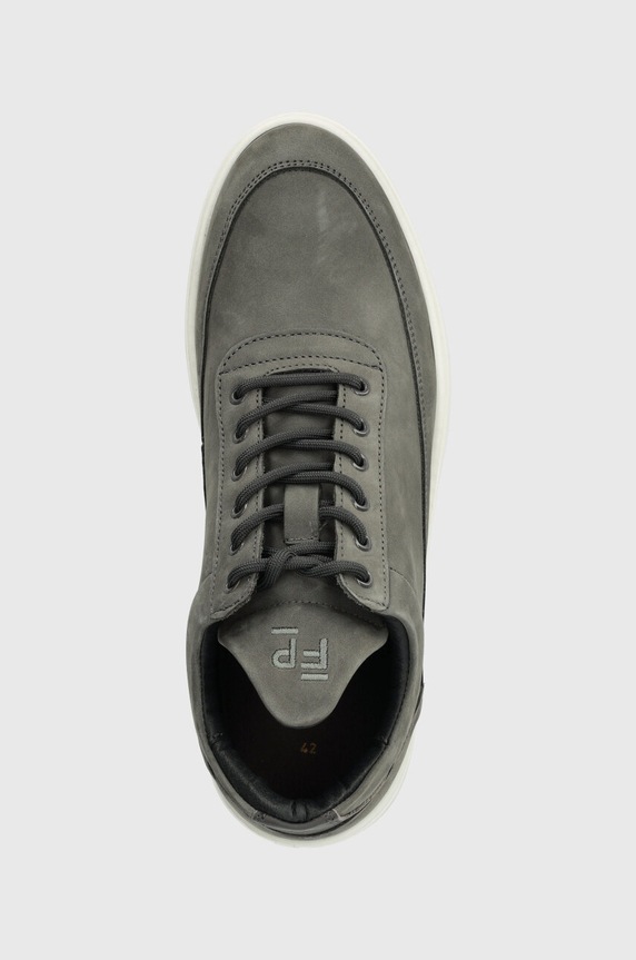 Filling Pieces sneakersy nubukowe Low Top Base szary 10120591002