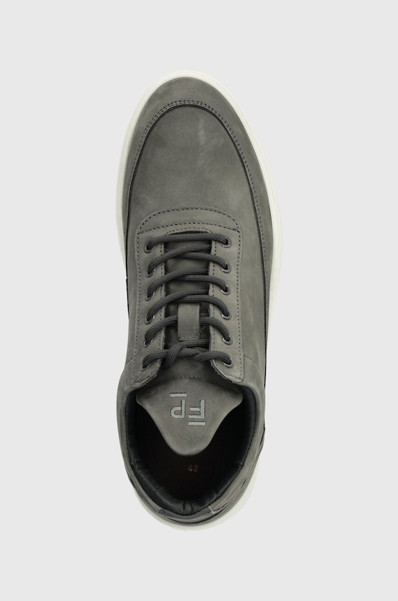 Filling Pieces sneakersy nubukowe Low Top Base szary 10120591002