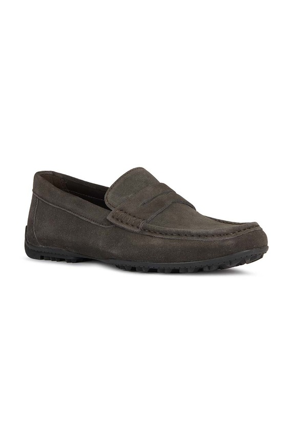 Geox mokasyny zamszowe U KOSMOPOLIS + GRIP U36CFA.00022.C6372 szary SS24