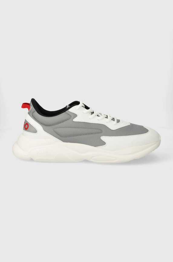 HUGO sneakersy Leon imitacja skóry licowej szary 50517096.066