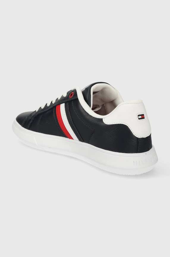 Obuv Kožené tenisky Tommy Hilfiger ESSENTIAL LEATHER CUPSOLE FM0FM04921 tmavomodrá