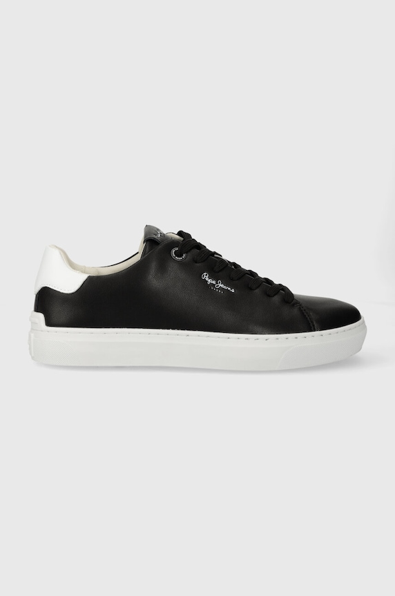 Pepe Jeans sneakersy skórzane PMS00007 skóra powlekana czarny PMS00007