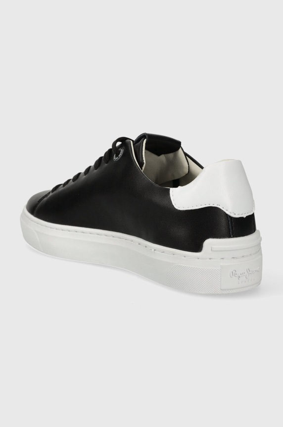 Obuwie Pepe Jeans sneakersy skórzane PMS00007 PMS00007 czarny