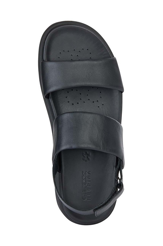 Geox sandale de piele U SPHERICA EC6 U45GWC.00085.C9999 negru