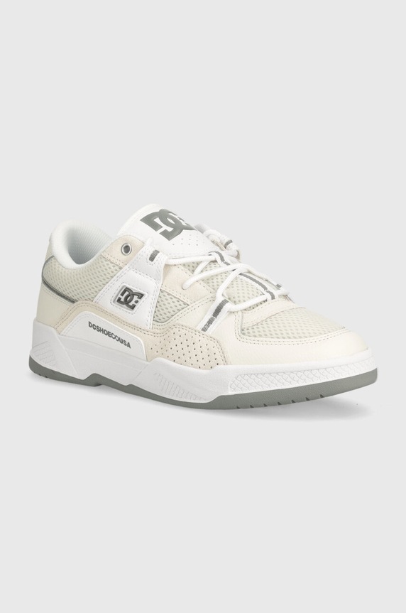 Sneakers boty DC Construct semišová kůže béžová ADYS100822