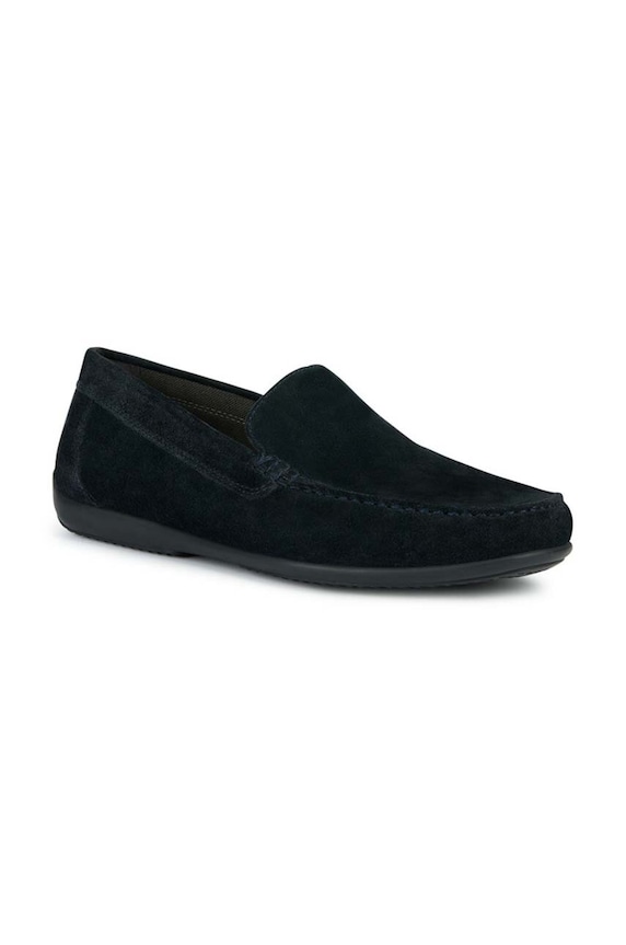 Geox mokasyny zamszowe U ASCANIO U450WB.00022.C4002 granatowy SS24