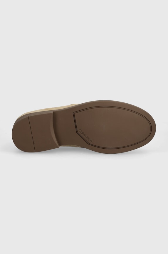 Semišové mokasíny Calvin Klein MOCCASIN SUEDE HM0HM01469 béžová
