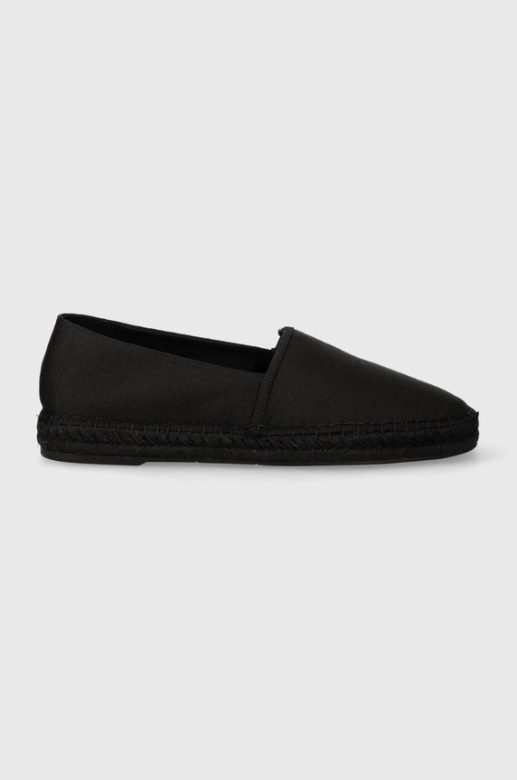 Calvin Klein espadrilles JAQ MONO HM0HM01468 fekete SS24