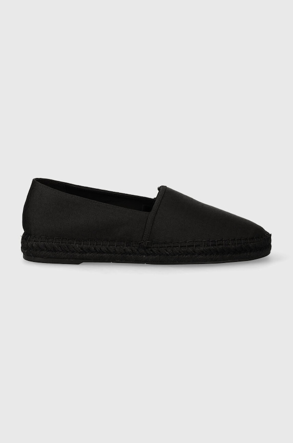 Calvin Klein espadrilles JAQ MONO HM0HM01468 fekete SS24