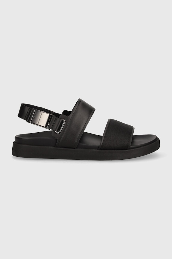 Calvin Klein sandały BACK STRAP SANDAL JAQ MONO IP HM0HM01421 czarny SS24