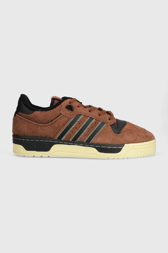 adidas Rivalry 86 Low Preloved Brown Core Black Easy Yellow suede brown IF6265