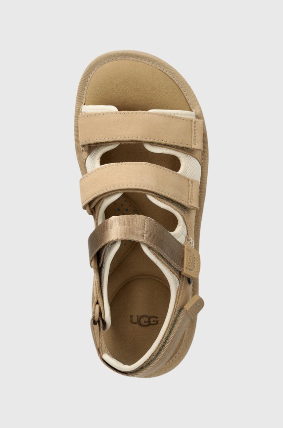 UGG sandały zamszowe Goldencoast Multistrap beżowy 1153095.SAN