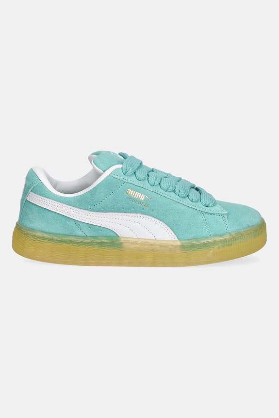 Puma bőr sportcipő Suede XL 395205 türkiz SS26
