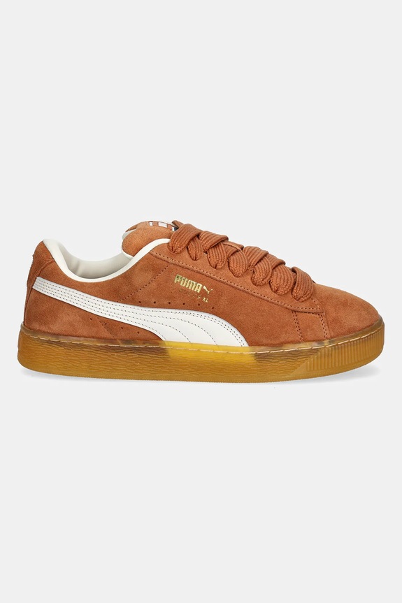 Puma bőr sportcipő Suede XL 395205 barna SS26