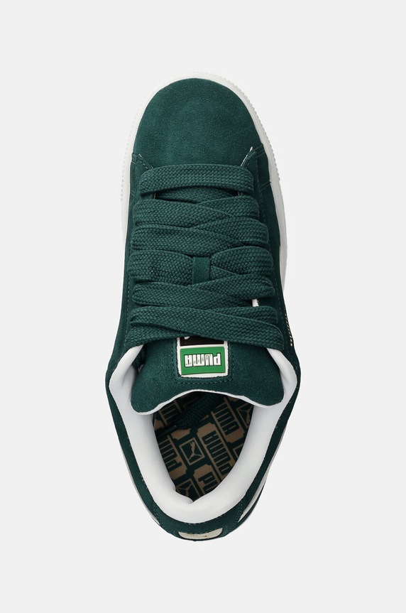 Puma sneakers in pelle Suede XL verde 395205