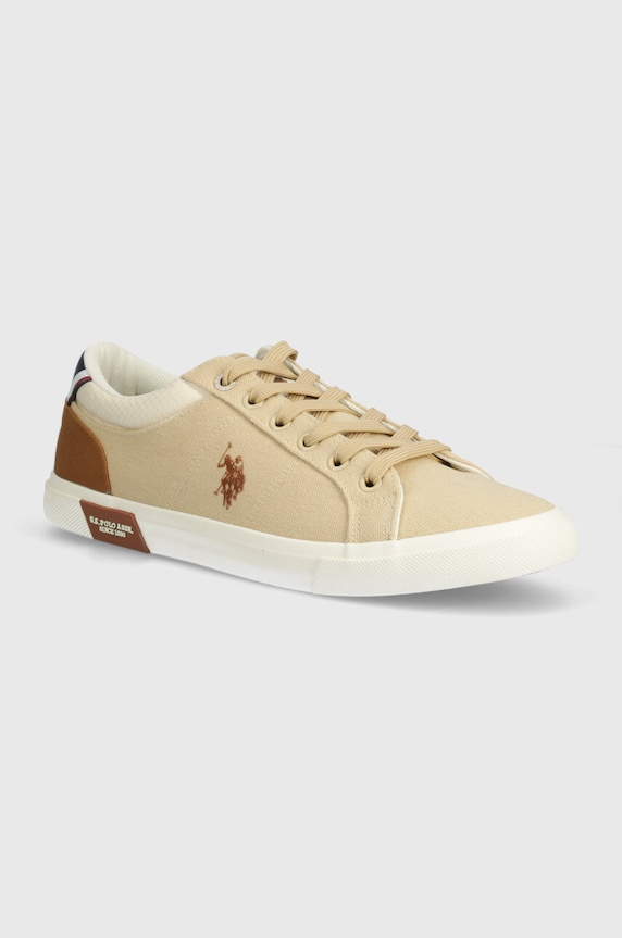 Sneakers U.S. Polo Assn. BASTER συνθετικό μπεζ BASTER001M.4TH2