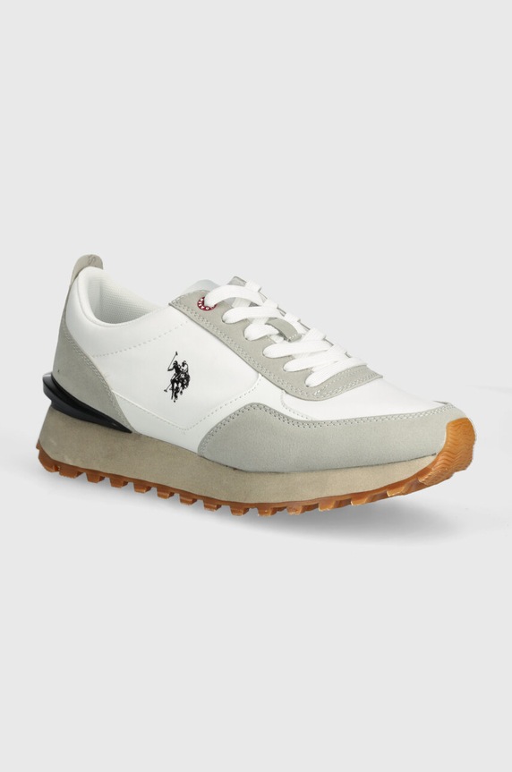 Tenisky U.S. Polo Assn. JASPER imitácia kože béžová JASPER001M.4HN1